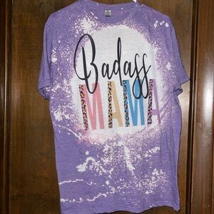 Gildan Purple 'Badass Mama' Short Sleeve Tee